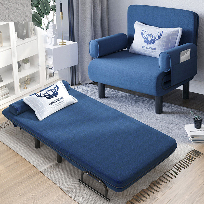Single folding bed Office afternoon nap Shower dual-use portable small foldable sofa bed Economy Home-Taobao