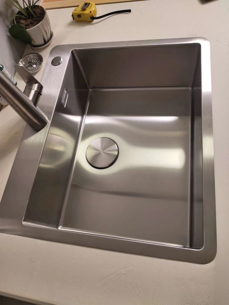 XR70S trough small two-CXR manual sink SUS316 stainless steel single trough kitchen sink-Taobao