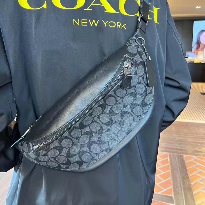 Direct Purchase from the United States, In-Stock Coach Men's Warren Chest Bag and Waist Bag Combo Cg994 F78777 Cj707 Direct Purchase from the United States, In-Stock Coach Men's Warren Chest Bag and Waist Bag Combo Cg994 F78777 Cj707