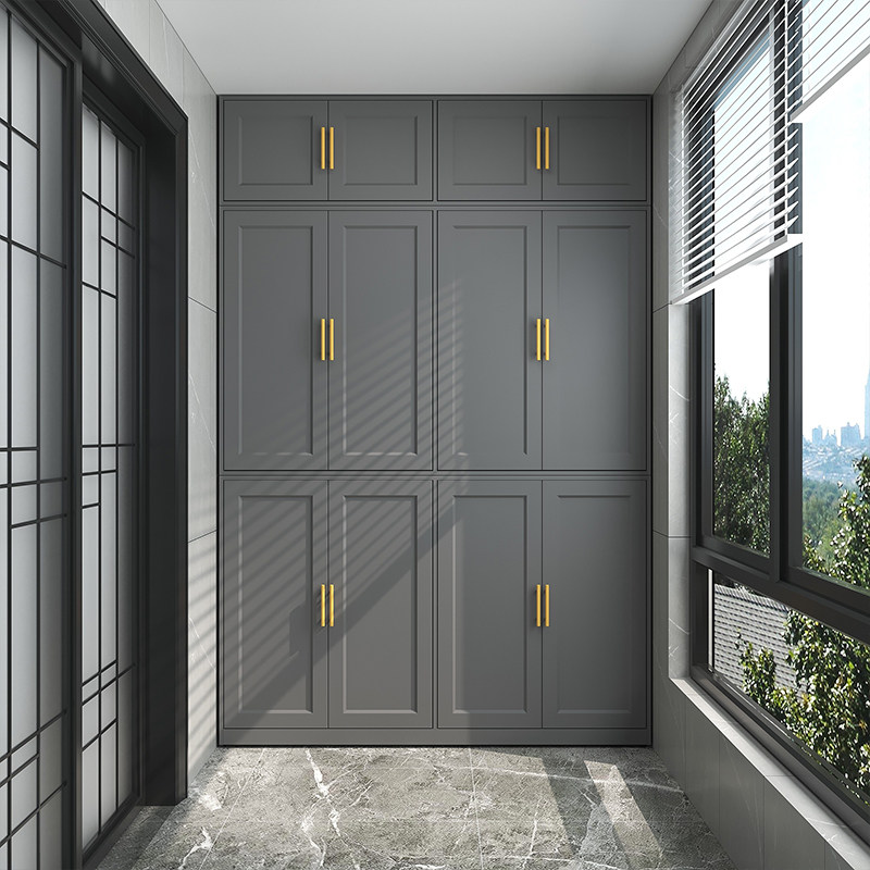 Balcony Cabinet Locker Sunscreen Containing Cabinet Large Capacity Outdoor Outdoor Waterproof Plus High-Wide Sundries Cabinet 