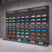 Sneaker display display rack Shoe store shoe rack Shopping mall specialty store professional wall shoe rack wrought iron new shelf