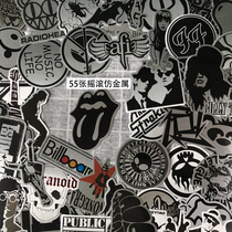 50 personalized rock music guitar laptop stickers Europe and the United States tide brand luggage rod box stickers waterproof