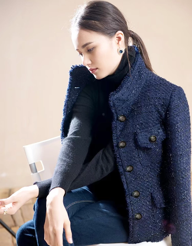 Áo khoác mùa xuân và mùa thu dành cho nữ - Accentuated eo áo