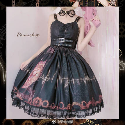 (heart pawnshop) Original design Lolita Bang Heart the common type of open flap finish sale