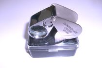 Magnifying glass jewelry identification printing portable with light