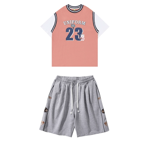 Спортивный костюм, летняя одежда, баскетбольная форма, шорты, штаны для школьников, тонкий комплект, футбольная форма, большой размер