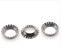 304 stainless steel DIN6798V tapered serrated M3M4M16 funnel saw shaped tapered gasket anti-loose locking washer