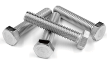 304 stainless steel American hexagon Bolt BSW British standard hexagon screw hex screw outer hexagon screw thick tooth 1 -8