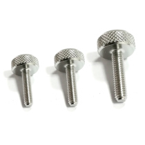 M3M4M5M6 stainless steel 304 flat head knurled hand screw GB835 large flat head knurled screw mirror screw