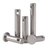 304 stainless steel GB882 pin shaft flat head cylindrical pin positioning bayonet pin M8M10M12