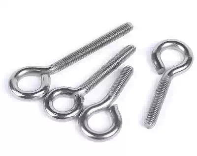 304 stainless steel sheep's eye closed ring bolt M4M5M6M8M10 fish eye hook with ring screw National standard load-bearing