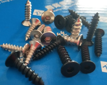 8 8-grade nickel-plated BK black KHA countersunk head hexagon self-tapping model audio M2M2 3M2 6M3M3 5M4M5