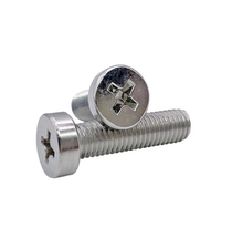304 stainless steel GB822 cross cylindrical head machine screw M2 5M3M4M5M6 cross slot cup head mechanical screw