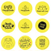 Baking stickers custom cake shop round stickers custom handmade handmade handmade label stickers