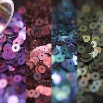 3mm metal matte colorful series French embroidery sequins clothing accessories imported PET high temperature resistant 8 colors