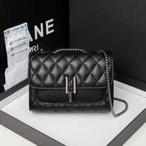 Hong Kong big-name fashion classic diamond chain bag 2021 new versatile luxury leather classic small bag