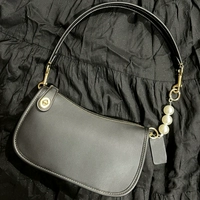 Чистый черный (с длинным коротким кожаным ремешком)