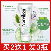 US imported Norvikon Novieon Tea Tree Oil Toothpaste for Oral Harmful Bacteria
