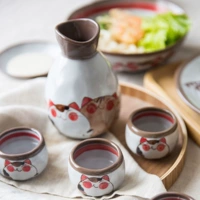 Bà nội trợ hiện đại Phong cách Nhật Bản Mèo Bộ rượu vang Bộ rượu vang trắng Sake Cup Rượu vang Chai rượu vang Glass hộ gia đình - Rượu vang ly uống rượu vang pha lê