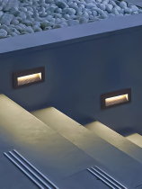 Ground Lamp Led Lights Recessed Wall Lamp Villa Outdoor Waterproof Landscape Courtyard Wall Corner Minima Stair Step Light