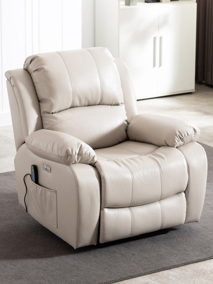 First-class space capsule sofa technology fabric single shaker electric nail massage lazy multifunctional chair living room leather