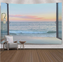 Main Podcast net red photo live background cloth advanced senses bedroom room decorated wall hanging cloth for shooting curtain background wall