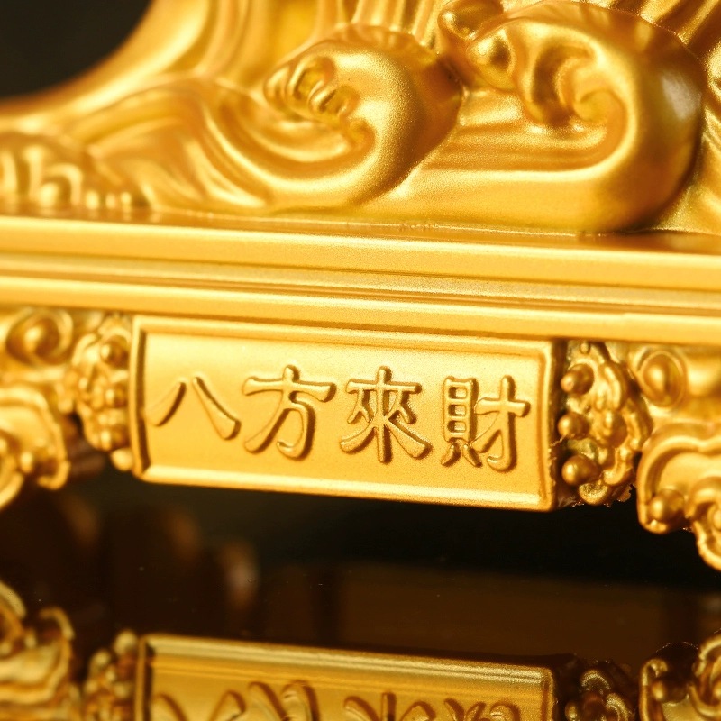 灵机麦玲玲2026马年【富贵】金龙鱼摆件金钱鱼身吉祥物客厅办公室