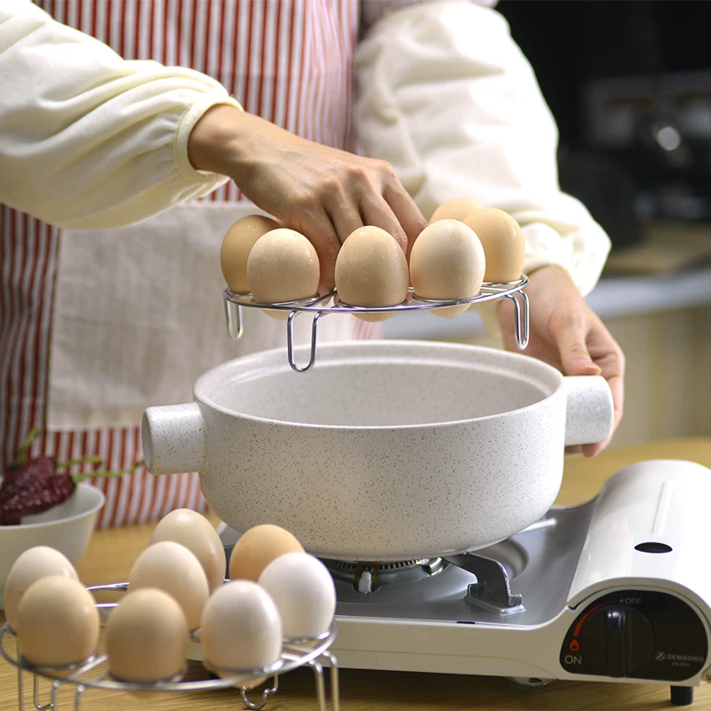 Xishi 304 stainless steel double -layer steaming egg rack household multi -function steamer steamer steaming dumpling pad steamer steamer