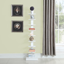  Ruizhen home modern simple white floor shelf creative multi-layer bookshelf decoration rack simple corner partition