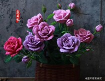 Lanyuejia Yarn Flowers new rose material package (excluding crochet flower pots) for beginners