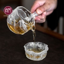 Shanfangu Law glazed Frozen Burning Justice Cup Japan style Gongfu Tea with hand thickened sub-tea instrumental side to get the uniform cup