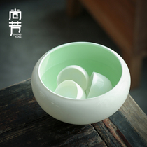 Shangfang tea wash large extra large pen wash water Tea Bowl ceramic kung fu tea set accessories tea ceremony zero match