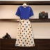 Mùa hè 2020 phiên bản Hàn Quốc của chiếc đầm mới chấm bi nhỏ chấm bi phù hợp với váy hai dây nữ - Bộ đồ
