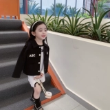 Черная космическая детская весенняя куртка, в западном стиле