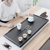 Whole black gold stone tea tray Household simple stone size tea sea tea tray Creative modern custom-made tea table