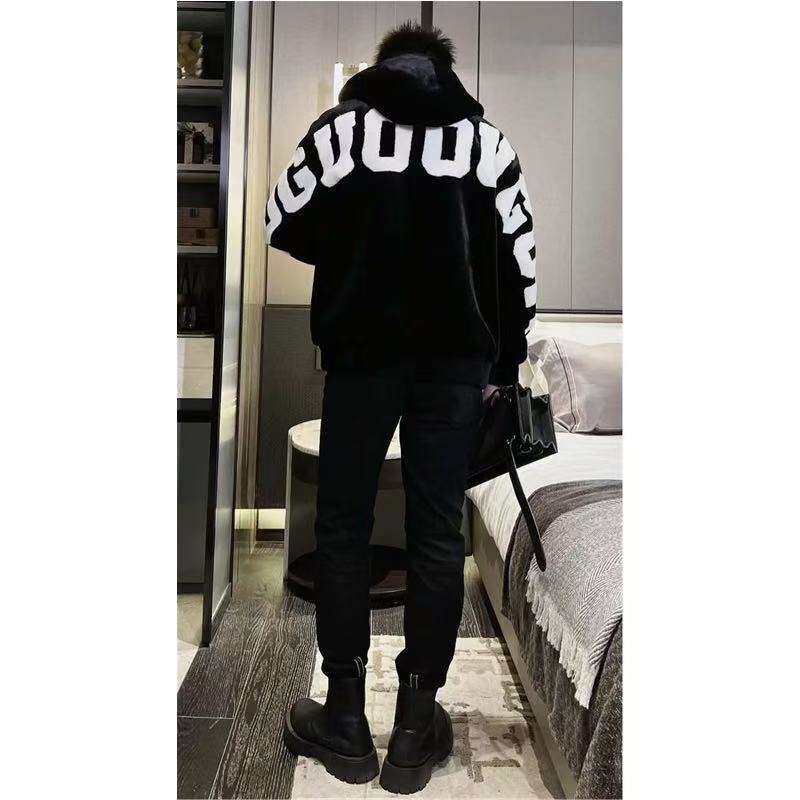 Autumn and Winter Fleece-Lined Warm Hooded Jacket for Men, Casual Fashion Versatile Slim-Fit Jacket, Trendy and Stylish for Men