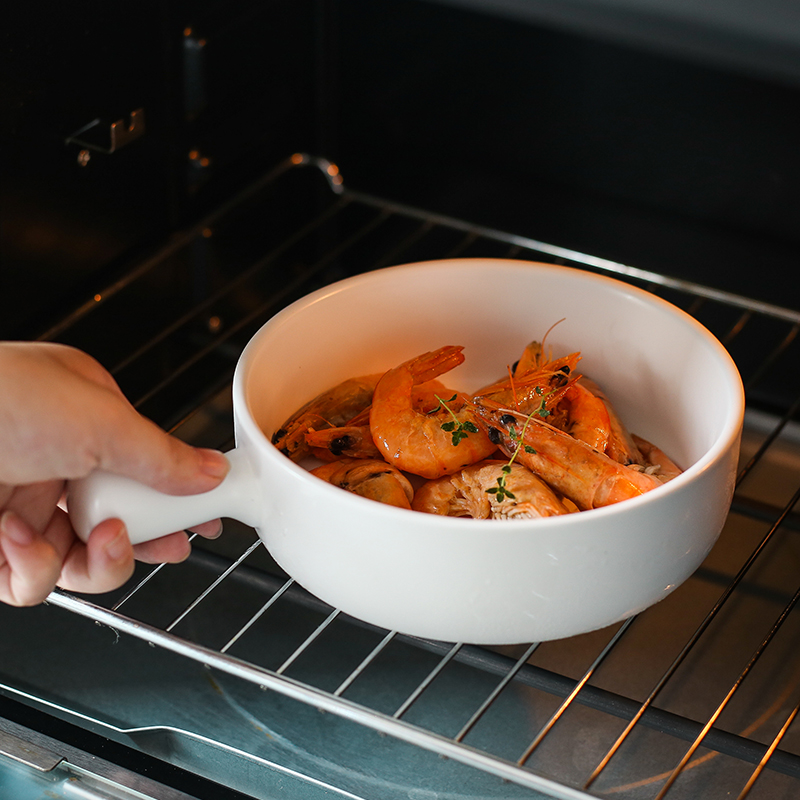 Oven baked jobs ceramic fruit salad bowl for single handle pan, Japanese household breakfast dishes on the dishes