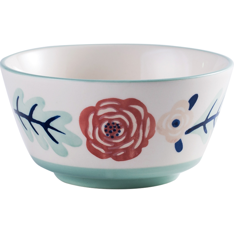 Nordic four seasons under the ceramic glaze color tableware home eat rice bowl of rice bowl salad bowl of soup bowl with rainbow such as bowl hat to bowl