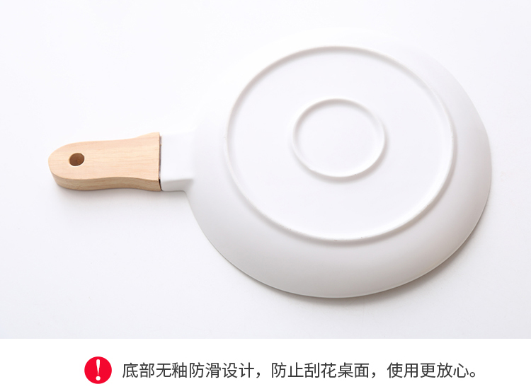 Creative ceramic wooden Nordic made wooden handle his bowl on the salad bowl of Japanese rainbow such as bowl food tableware soup bowl