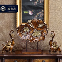 Chinese Classical extravaganza High-end Recruiting and Property Pendulum Pieces of three sets of American Living Room TV Cabinets Hyun Guan Clubhouse Decorations
