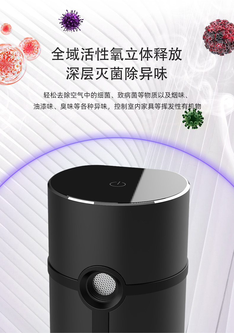 美国 西屋 除味仪 小型家用智能空气净化器 图2