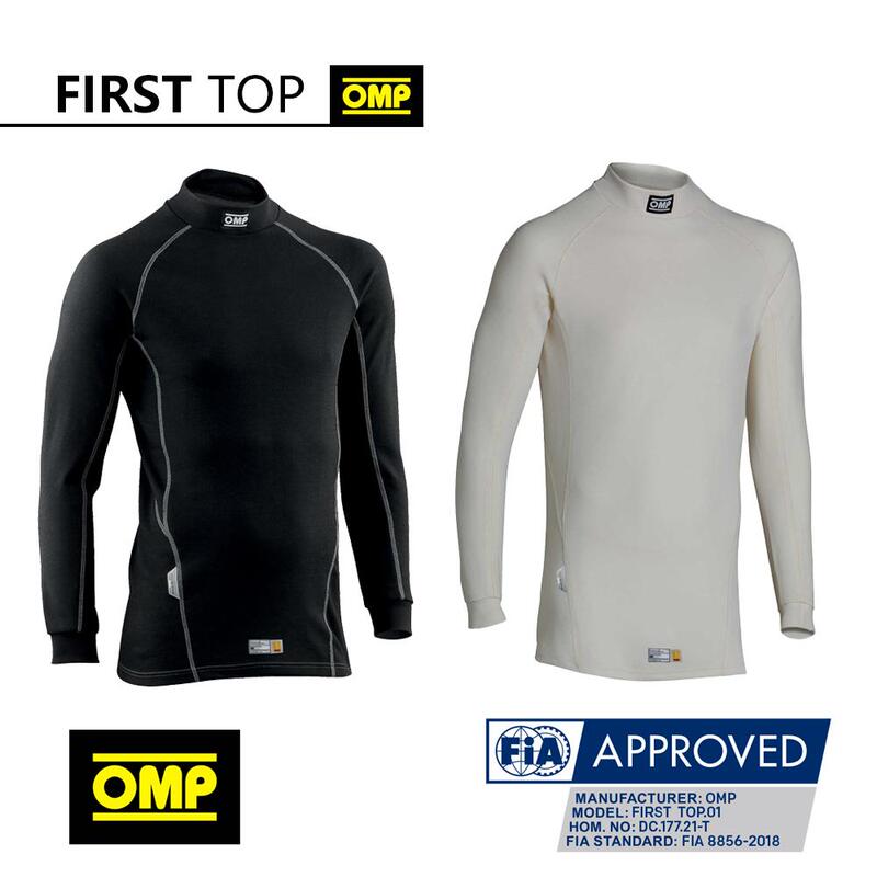 Omp First Top Racing Fire-Resistant Underwear Fia8856-2018 Certified Entry-Level Flame-Retardant Racing Underwear