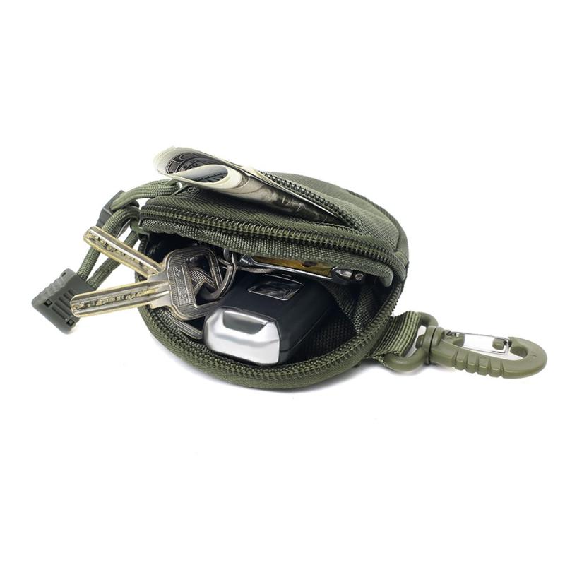 1000D outdoor tactical key bag hanging jewelry coin coin coin wallet car key hanging clasp backpack hanging bag with bag