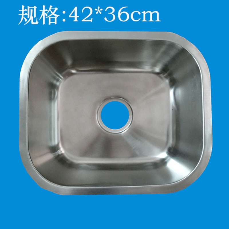Factory SUS4236 Stretch Stamping Vegetable Washing Basin Kitchen Sink Single Sink