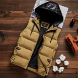 Демисезонный мужской жилет с пухом, куртка для школьников, пуховик, в корейском стиле, увеличенная толщина