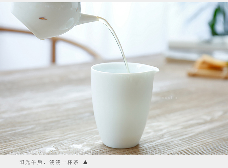 Japanese contracted by mud sweet white jade jingdezhen porcelain and glass craft fair keller thin foetus tea and a cup of tea