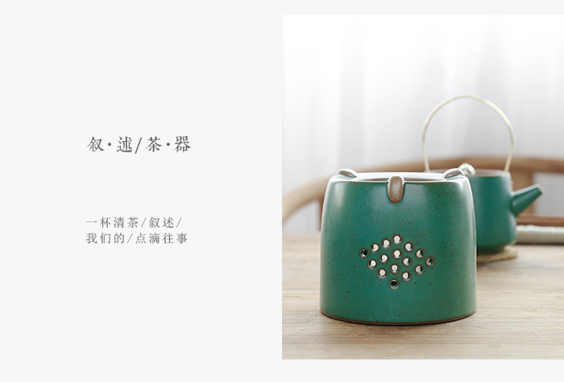 By mud girder cooking pot Japanese manual temperature of black tea is alcohol dry'm based ceramic tea stove cooking tea set