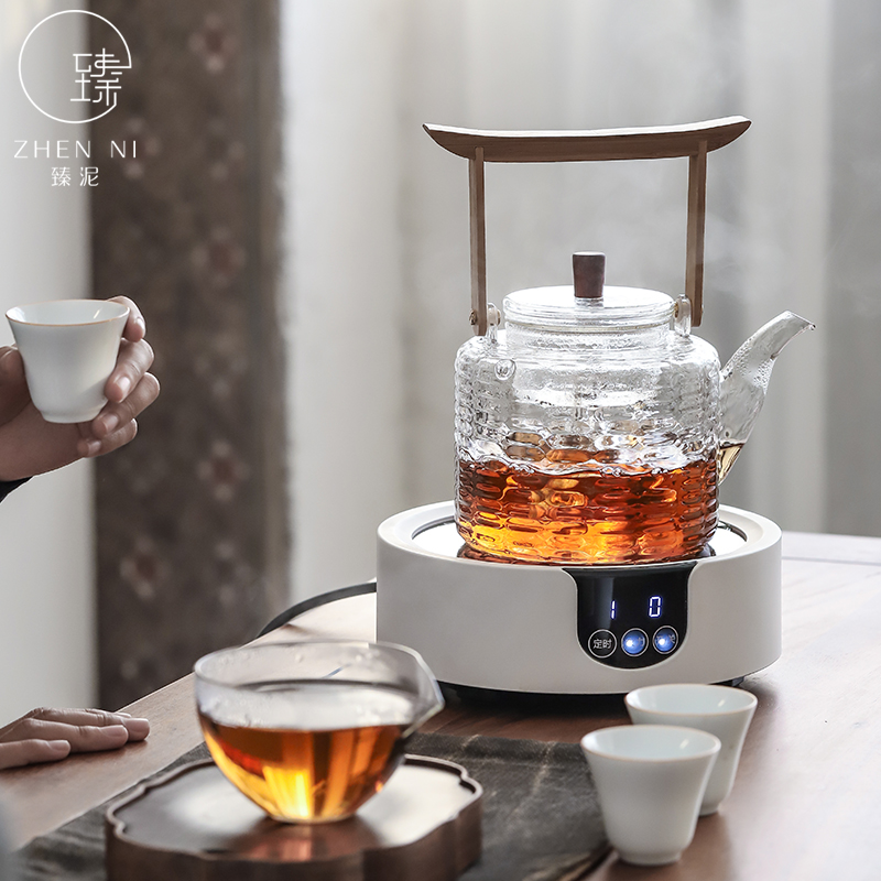 By mud boil tea ware household small electrical TaoLu heat - resistant glass tea kettle automatic cooking pot