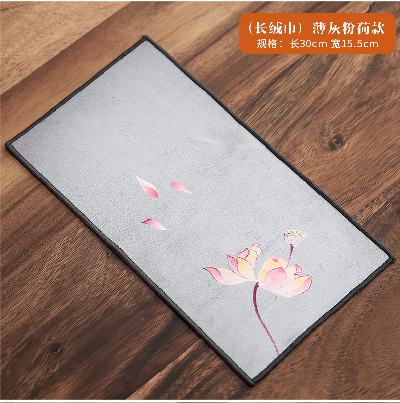 By mud hand - made tea towels more Chinese style suede bibulous tea table cloth long tea table cloth kung fu tea accessories