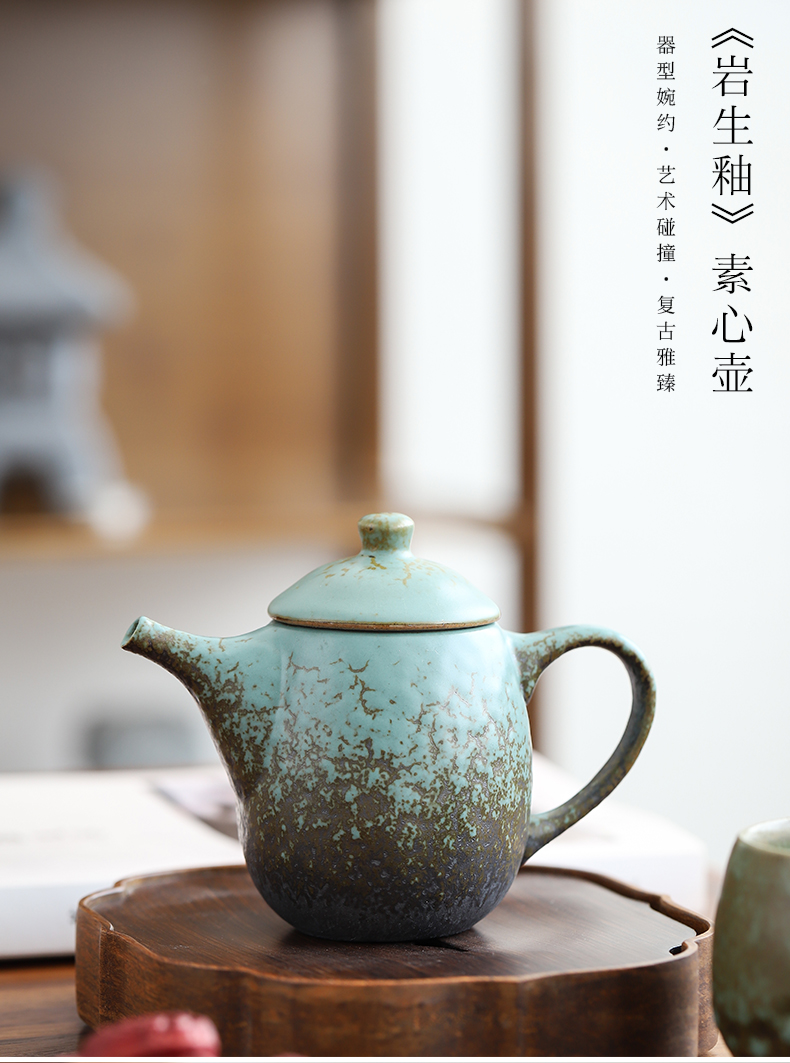 Restoring ancient ways by Japanese mud up household ceramic teapot tea machine manual filtering coarse pottery pot of kung fu tea pot